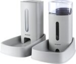 Automatic Self-Dispensing Cat & Dog Feeder and Waterer Set, 3.8L Capacity, Gray, for Small to Medium Pets, Dimensions 12.8in x 7.87in x 12.2in - Image 2