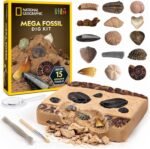 National Geographic Mega Fossil Dig Kit - Excavate 15 Genuine Prehistoric Fossils, Kids Fossil Kit, Educational Toys, Great Science Kit Gift for Girls and Boys (Amazon Exclusive) - Image 2