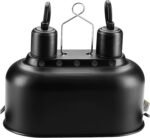 Simple Deluxe Dual Reptile Light Fixture with Separate Switches, Aluminum Reflector 100W Double Dome Heat/UVB Lamp, for Small Animal Terrarium and Tortoise Habitat - Image 2