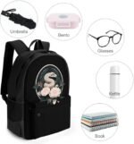 Snake Reptile Flowers Travel Backpack Carry On Backpack Laptop Backpack Casual Work Bag for Hiking Business - Image 5