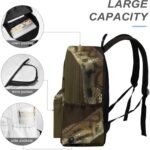 Snake Reptile Lightweight Backpack Travel Daypack Laptop Backpacks with 1 Main Compartment Front Utility Pocket - Image 5