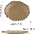 UEETEK Reptile Water Dish Reptile Feeding Plate : Resin Reptile Water Bowl Reptile Food Dish for Snakes Turtles Lizards, 7 x 5.5 x 0.3 inch - Image 3