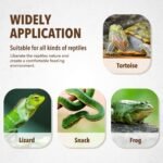 UEETEK Reptile Water Dish Reptile Feeding Plate : Resin Reptile Water Bowl Reptile Food Dish for Snakes Turtles Lizards, 7 x 5.5 x 0.3 inch - Image 6