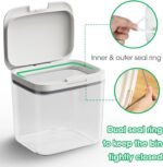 2 Pack Large Dog Treat Container Bins 2 Qt + 3 Qt with One-Press Flip-up Lid, Airtight Pet Dog Cat Treat Jar for Countertop, Pet Biscuit Canister Cookie Holder - Image 5