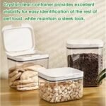 2 Pack Large Dog Treat Container Bins 2 Qt + 3 Qt with One-Press Flip-up Lid, Airtight Pet Dog Cat Treat Jar for Countertop, Pet Biscuit Canister Cookie Holder - Image 6