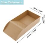 Tortoise Food Dish with Ramp, Plastic Reptile Water Bowl, Tortoise Water Pool, Reptile Climbing Ramp for Turtles Lizards, 13.98"x7.87"x2.36", Brown - Image 7