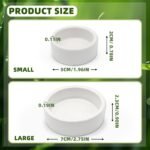 Escape-Proof Reptile Food Dish Bowl, Ceramics Small Animal Bowls for Lizard Frog Snake Turtle Gecko Hamster Food Bowl for Anti Living Foods Escape, Reptile Water Dish (L,3.93inches) - Image 3