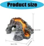 Turtle Tank Accessories, Terrariums Basking Platform Shelter Fishtanks Hideaways Cave for Fish Terrapins Landscaping Decoration House - Image 8