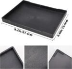 Reptile Food Water Bowl Plate Dish for Tortoise Crawl Pet Drinking and Eating Hallow Water Dish for Reptiles (Size2-M) - Image 4