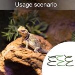 Turtle Tank Accessories, Reptiles Green Plant Hide Vine Flexible Perch Terrarium Jungle Habitat for Lizards Snake Decorative False Plant - Image 3