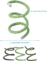 Turtle Tank Accessories, Reptiles Green Plant Hide Vine Flexible Perch Terrarium Jungle Habitat for Lizards Snake Decorative False Plant - Image 5