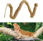 Turtle Tank Accessories, Flexible Climbing Vine for Reptiles Habitat Decoration Coconuts Fibre Bendable Jungle Climbing Vine for Lizards Snake - Image 3