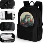 Wild Reptile Lizard Animal Travel Backpack Carry On Backpack Laptop Backpack Casual Work Bag for Hiking Business - Image 4