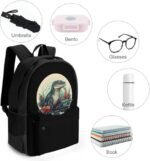 Wild Reptile Lizard Animal Travel Backpack Carry On Backpack Laptop Backpack Casual Work Bag for Hiking Business - Image 5