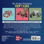 My Sticker Paintings: Reptiles: 10 Awesome Animals (Happy Fox Books) For Kids 6-10 - Snakes, Alligator, Komodo Dragon, Chameleon, and More, with Up to 100 Removable, Reusable Stickers per Design - Image 3