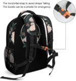 Snake Reptile Flowers Backpack Travel Laptop Backpack Carry on Backpack Work Business Backpack for Adult - Image 4