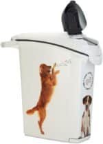 Curver Dog Food Container - Large Airtight Odour-Proof Dog Food Storage - with Moving Handles - 23 x 50 x 50 cm - 10 kg/23 L, White - Image 4