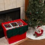 Akro-Mils KeepBox 18 Gallon Storage Container, Nesting and Stackable Plastic Storage Box with Lid Attached, Clear Tote for Garages, Closets, and Moving, 21" x 15" x 17", Red/Green - Image 5