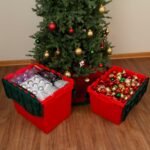 Akro-Mils KeepBox 18 Gallon Storage Container, Nesting and Stackable Plastic Storage Box with Lid Attached, Clear Tote for Garages, Closets, and Moving, 21" x 15" x 17", Red/Green - Image 6