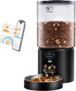 5L Automatic Cat Feeder with Sealed Outlet: 5G WiFi Automatic Dog Feeder with APP Control, Auto Cat Food Dispenser with Voice Recording for Pets, Detachable for Easy Clean - 21 Cup - Image 2