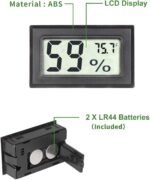 Goabroa Mini Hygrometer Thermometer Digital Indoor Humidity Gauge Monitor with Temperature Meter Sensor Fahrenheit (℉) - Image 4