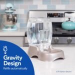 Petmate Pet Cafe Cat and Dog Water Dispenser - Water Bowl for Cats and Dogs, USA Made, 3 GAL, Pearl Tan - Image 4