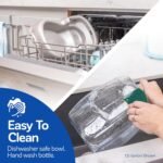 Petmate Pet Cafe Cat and Dog Water Dispenser - Water Bowl for Cats and Dogs, USA Made, 3 GAL, Pearl Tan - Image 6