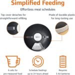 Amazon Basics Automatic Pet Feeder, Electronic Timed Dog and Cat Food Dispenser, 6 Portions, Plastic, Black, 12" X 12" X 2.3" - Image 3