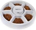 Amazon Basics Automatic Pet Feeder, Electronic Timed Dog and Cat Food Dispenser, 6 Portions, Plastic, Black, 12" X 12" X 2.3" - Image 5