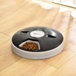 Amazon Basics Automatic Pet Feeder, Electronic Timed Dog and Cat Food Dispenser, 6 Portions, Plastic, Black, 12" X 12" X 2.3" - Image 6