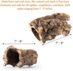 Galápagos (05505) Natural Cork Bark for Reptiles – Ideal for Bearded Dragons, Snakes, and Geckos – Climbing Accessory for Terrariums, Turtle Tanks, and Bird Cages, Tube 7” – 9”, Natural - Image 3